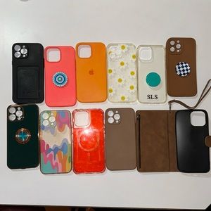 11 IPhone 13 max pro cases bundle + screen cover